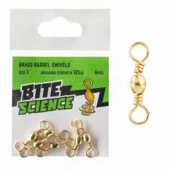 Jarvis Walker Bite Science Brass Barrel Swivels