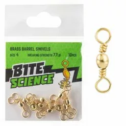 Jarvis Walker Bite Science Brass Barrel Swivels 7 Jarvis Walker Bite Science Brass Barrel Swivels -Deals Fishing ReelsStore BS Brass Barrel Swivels Sz4 10pack 1200x1200 1