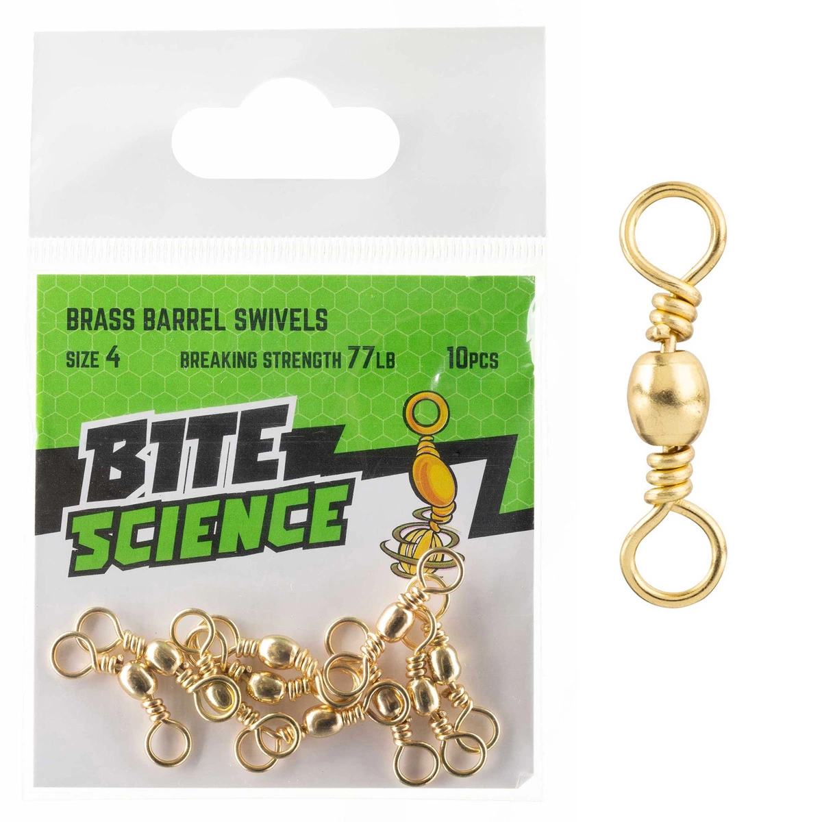Jarvis Walker Bite Science Brass Barrel Swivels 5 Jarvis Walker Bite Science Brass Barrel Swivels - Image 3
