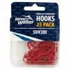 Jarvis Walker Chemically Sharpened Red Suicide Fishing Hooks 2 Jarvis Walker Chemically Sharpened Red Suicide Fishing Hooks -Deals Fishing ReelsStore Jarvis Walker CS Red Suicide Hooks 1200x1200 1