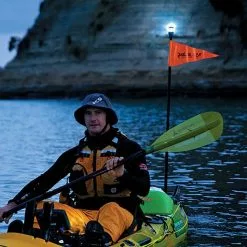 Railblaza Illuminate I360 All-round White Navigation Light -Deals Fishing ReelsStore Railblaza Visibility Kit II in use